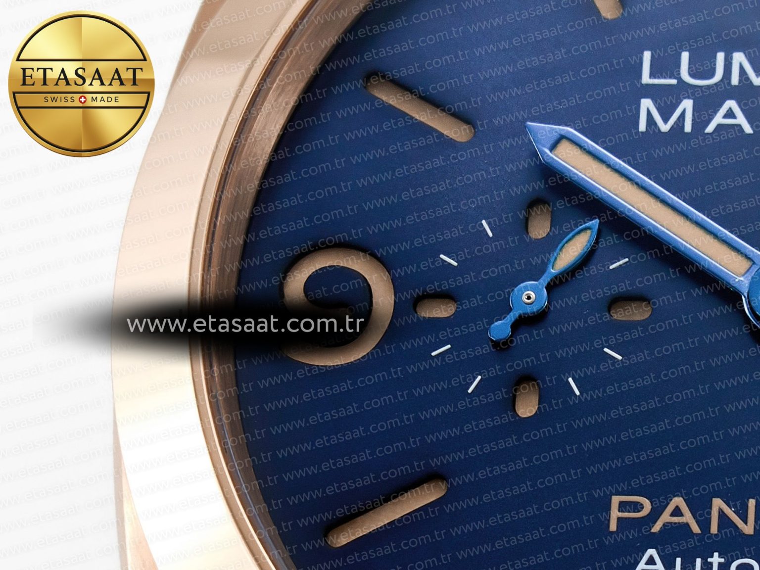 PAM1157 W TTF 1:1 Best Edition on Blue Leather Strap P9010 - Görsel 10