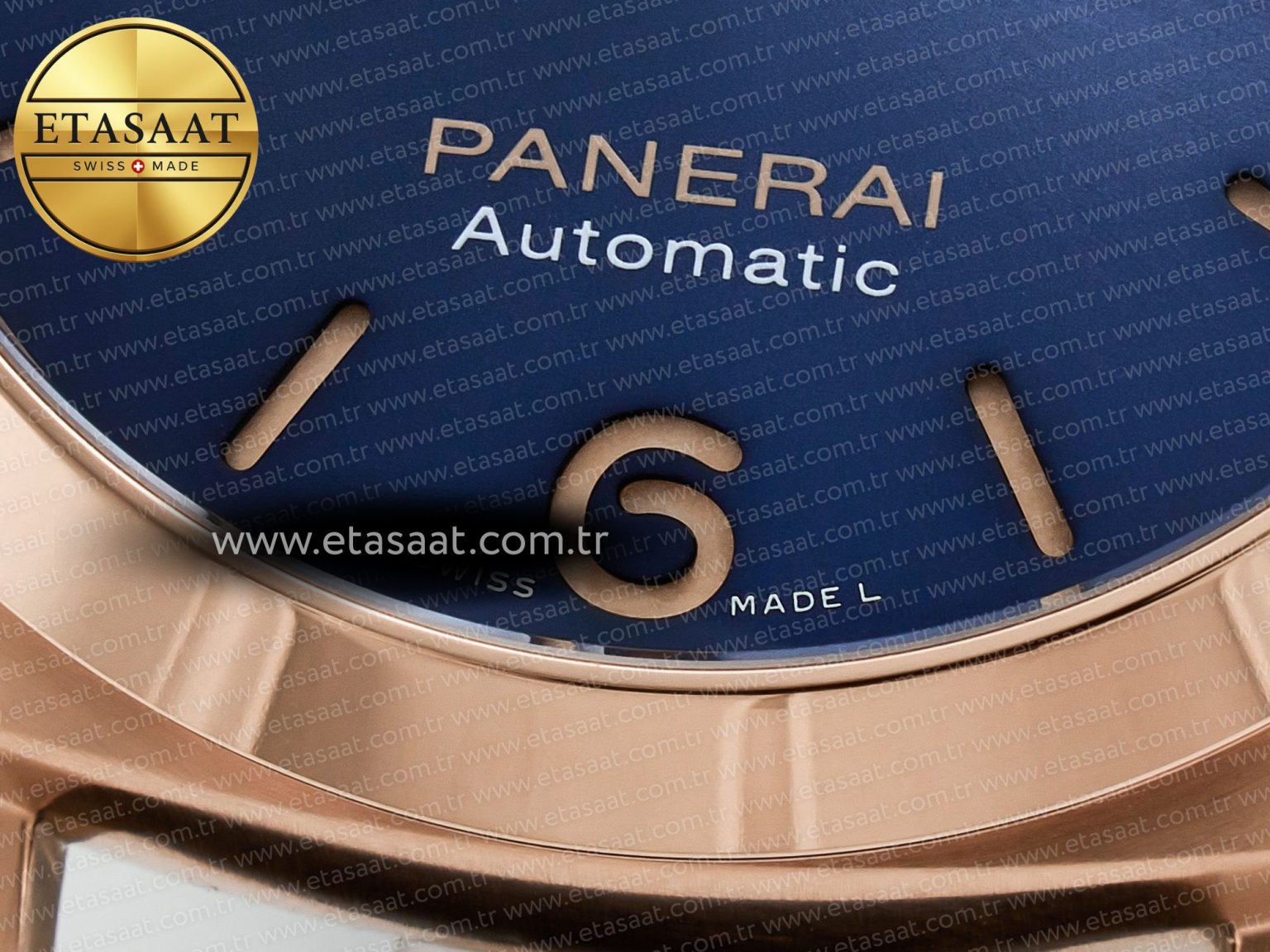 PAM1157 W TTF 1:1 Best Edition on Blue Leather Strap P9010 - Görsel 12