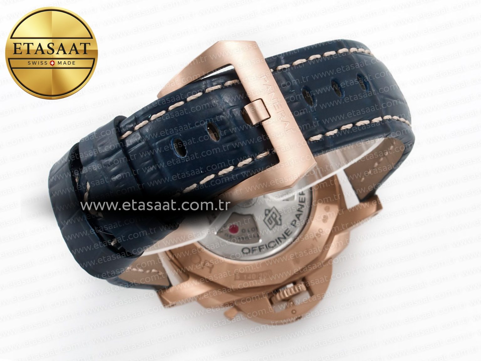 PAM1157 W TTF 1:1 Best Edition on Blue Leather Strap P9010 - Görsel 17