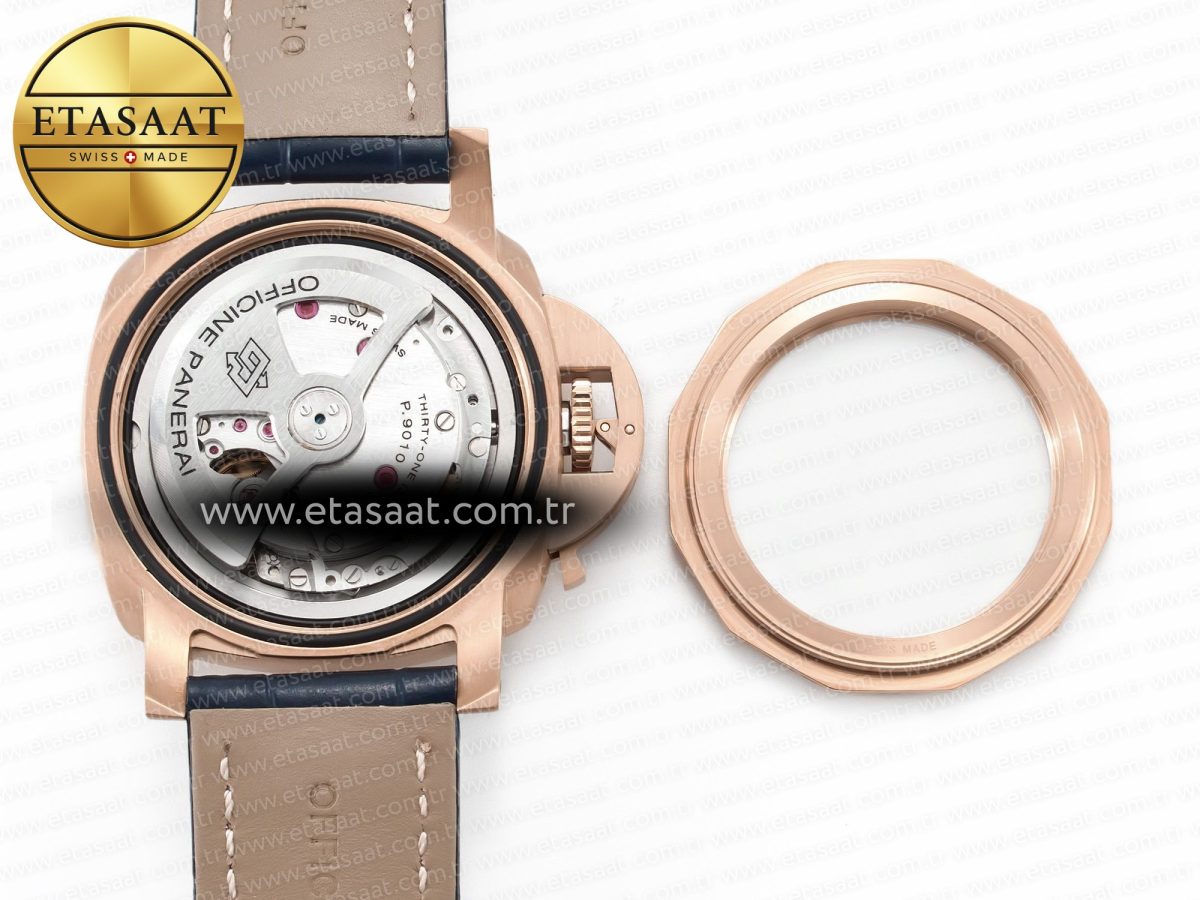 PAM1157 W TTF 1:1 Best Edition on Blue Leather Strap P9010 - Görsel 18