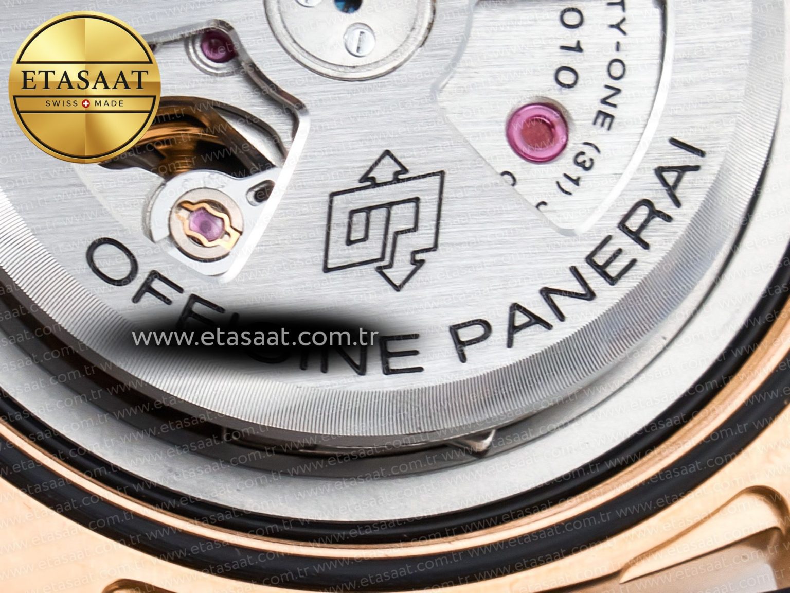 PAM1157 W TTF 1:1 Best Edition on Blue Leather Strap P9010 - Görsel 23