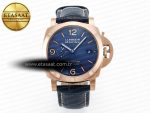 PAM1157 W TTF 1:1 Best Edition on Blue Leather Strap P9010 - Görsel 3