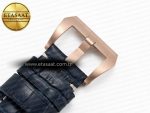 PAM1157 W TTF 1:1 Best Edition on Blue Leather Strap P9010 - Görsel 32