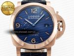 PAM1157 W TTF 1:1 Best Edition on Blue Leather Strap P9010 - Görsel 4