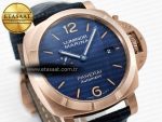 PAM1157 W TTF 1:1 Best Edition on Blue Leather Strap P9010 - Görsel 5