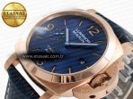 PAM1157 W TTF 1:1 Best Edition on Blue Leather Strap P9010 - Görsel 6