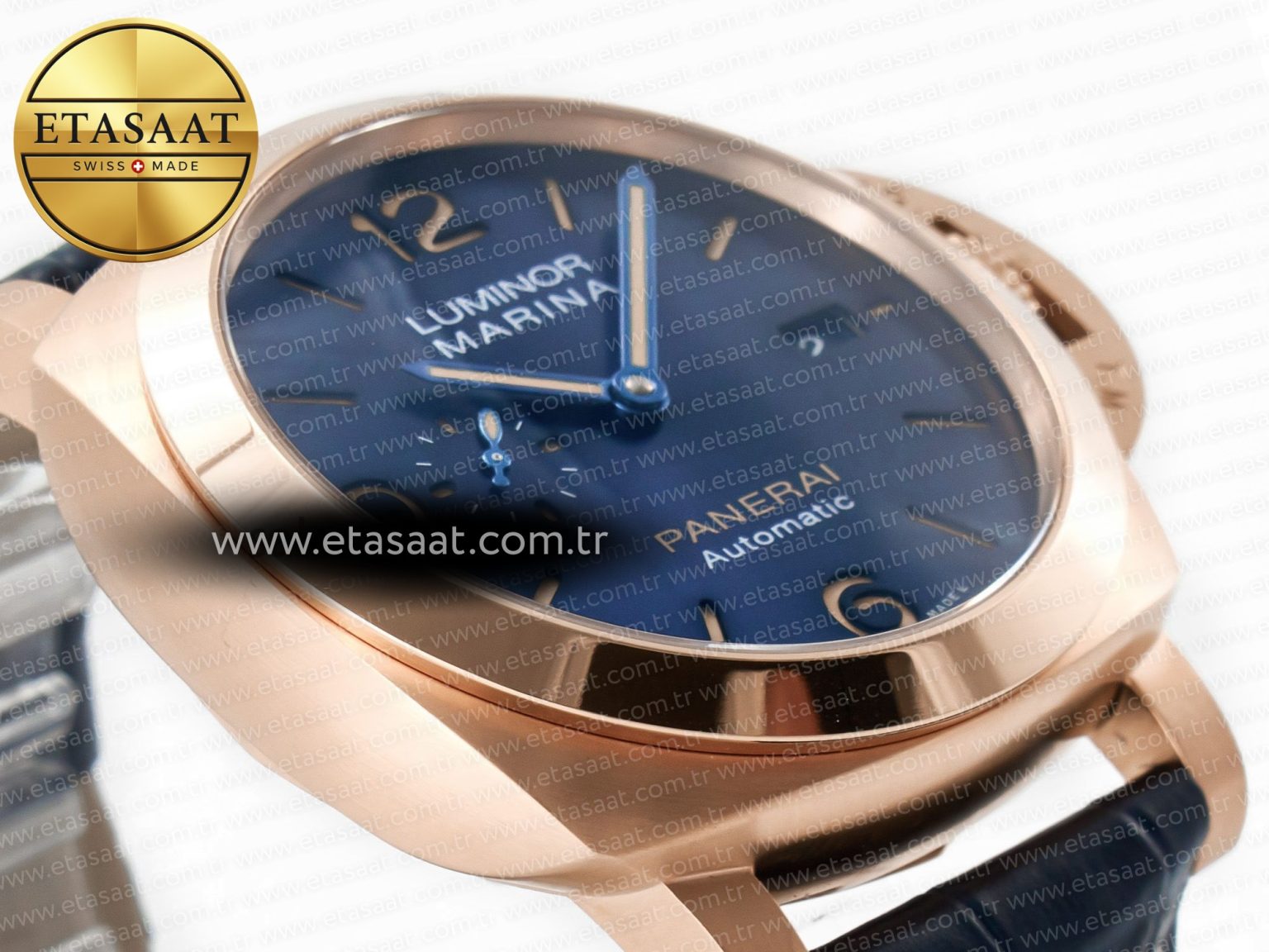 PAM1157 W TTF 1:1 Best Edition on Blue Leather Strap P9010 - Görsel 7