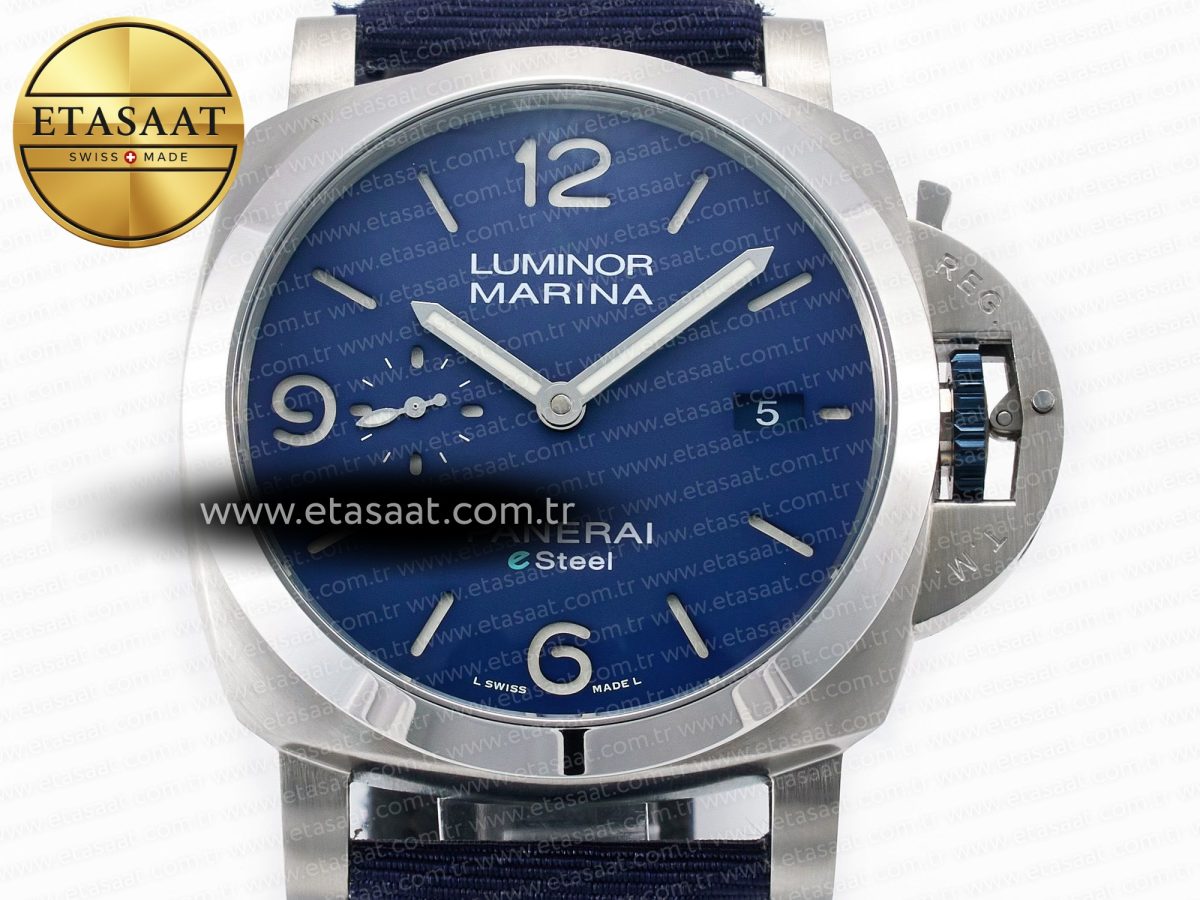 PAM1157 W TTF 1:1 Best Edition on Blue Nylon Strap P9010 - Görsel 4