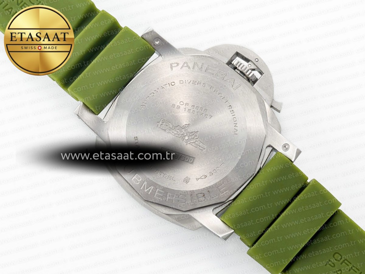 PAM1226 V SS TTF 1:1 Best Edition on Green Rubber Strap P900 - Görsel 19