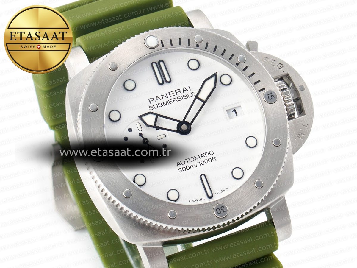 PAM1226 V SS TTF 1:1 Best Edition on Green Rubber Strap P900 - Görsel 5