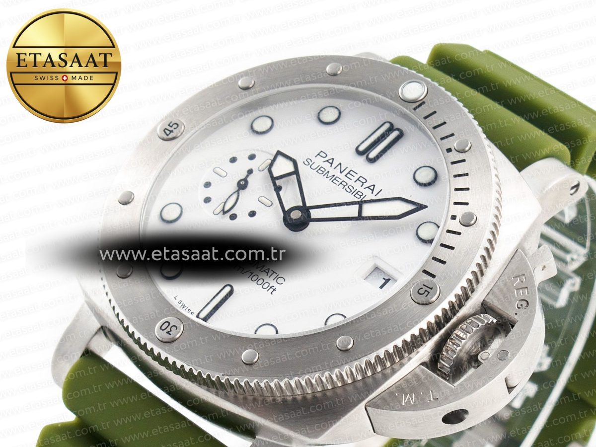 PAM1226 V SS TTF 1:1 Best Edition on Green Rubber Strap P900 - Görsel 6
