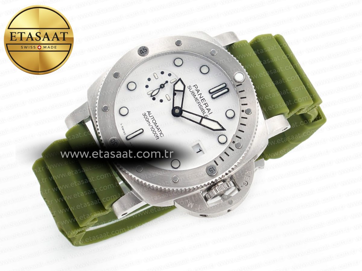 PAM1226 V SS TTF 1:1 Best Edition on Green Rubber Strap P900 - Görsel 8