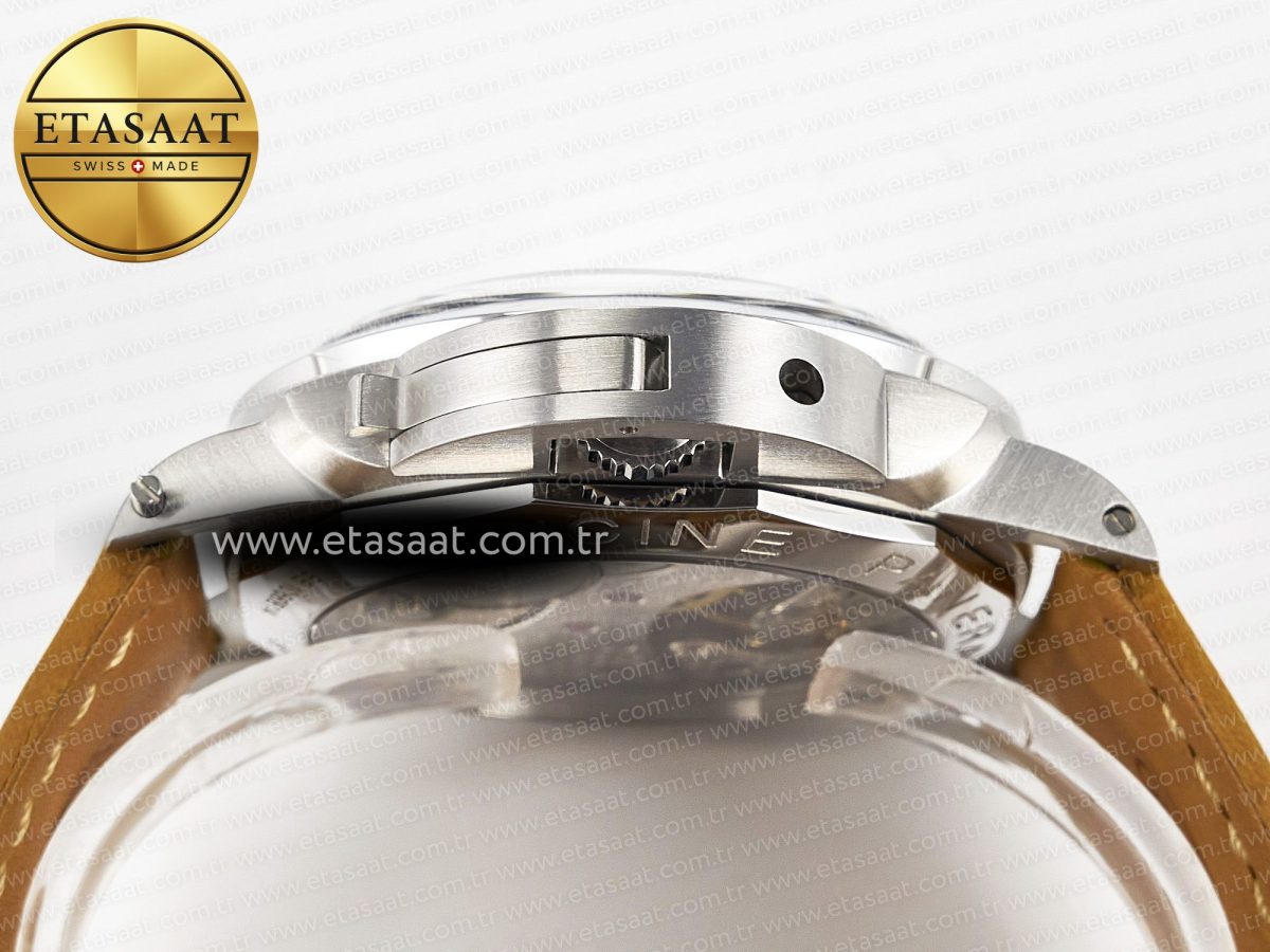 PAM127 E VSF 1:1 Best Edition on Brown Leather Strap A6497 with Y-Incabloc - Görsel 15