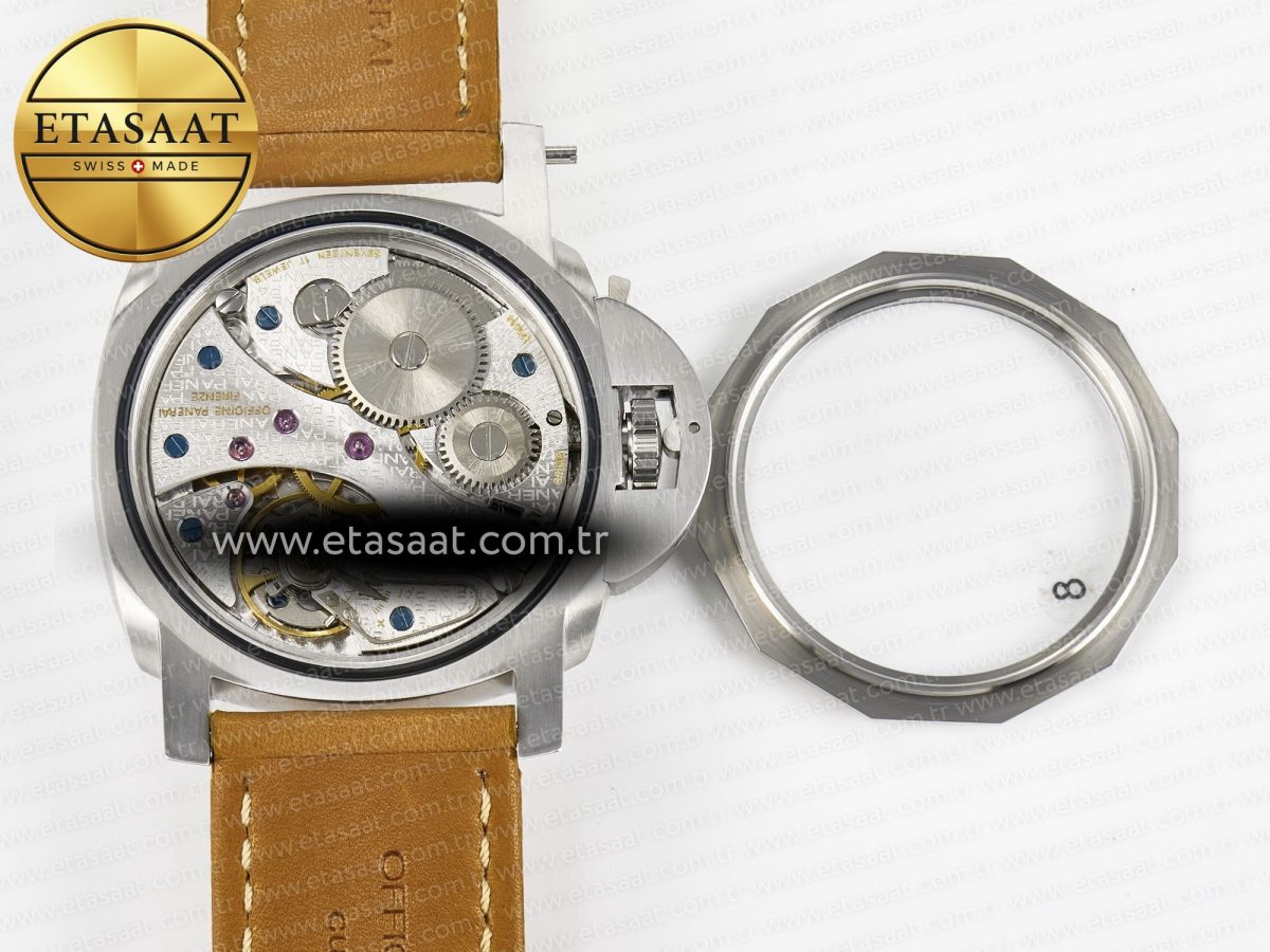 PAM127 E VSF 1:1 Best Edition on Brown Leather Strap A6497 with Y-Incabloc - Görsel 17