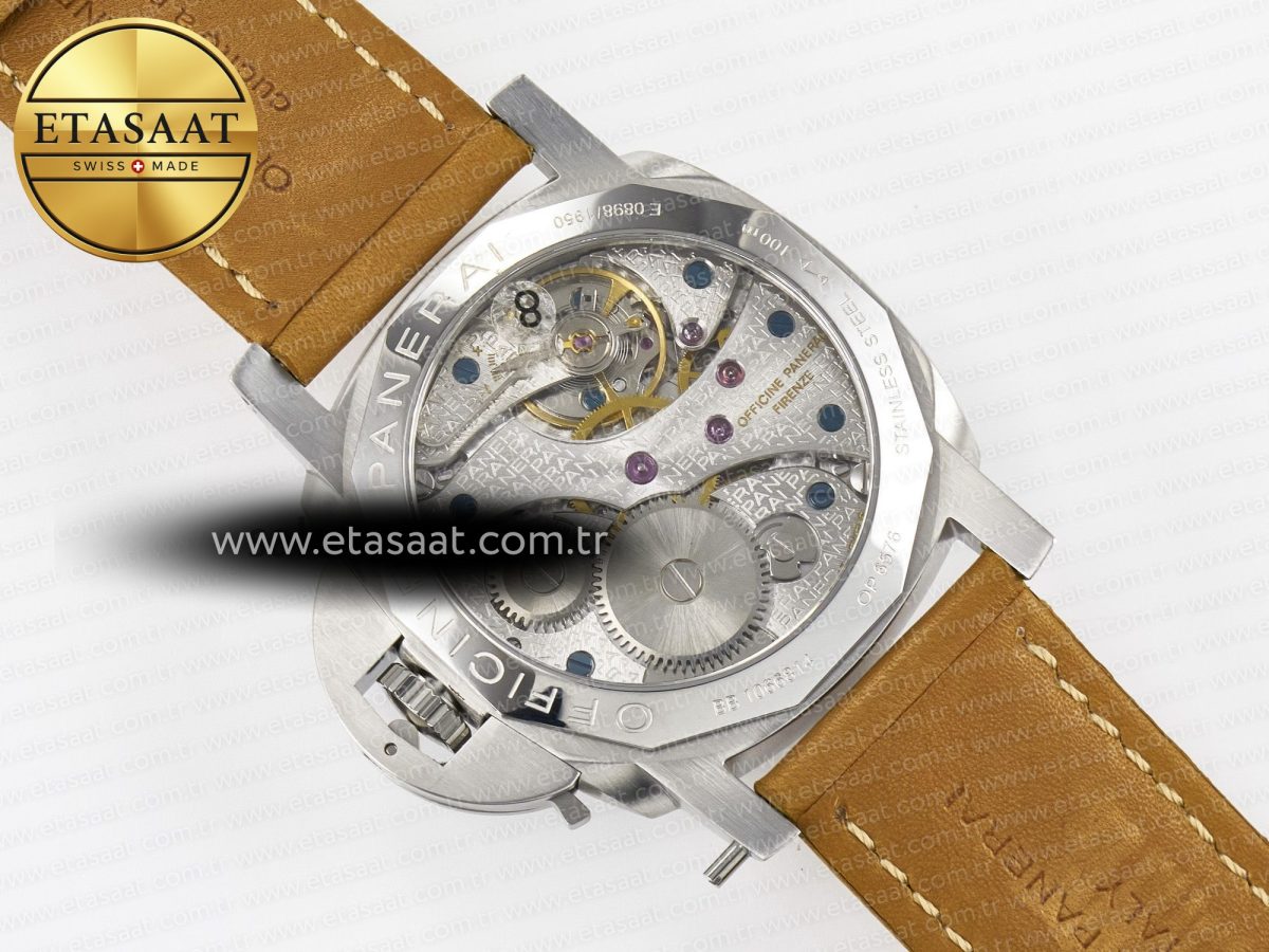 PAM127 E VSF 1:1 Best Edition on Brown Leather Strap A6497 with Y-Incabloc - Görsel 18