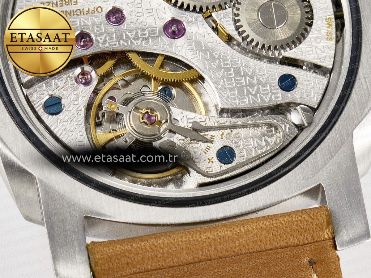 PAM127 E VSF 1:1 Best Edition on Brown Leather Strap A6497 with Y-Incabloc - Görsel 24
