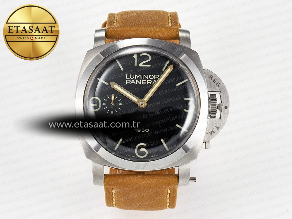 PAM127 E VSF 1:1 Best Edition on Brown Leather Strap A6497 with Y-Incabloc - Görsel 3