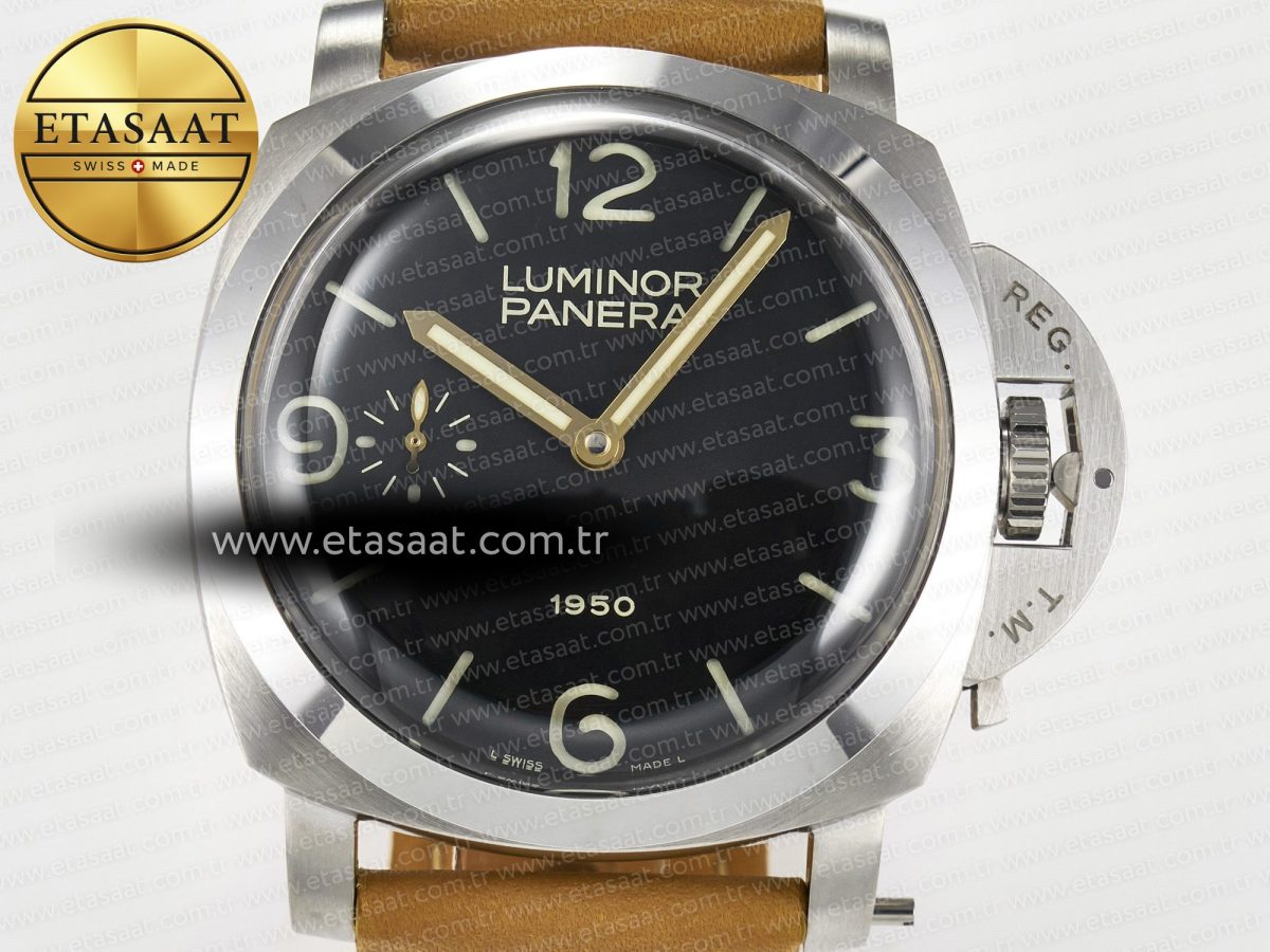 PAM127 E VSF 1:1 Best Edition on Brown Leather Strap A6497 with Y-Incabloc - Görsel 4