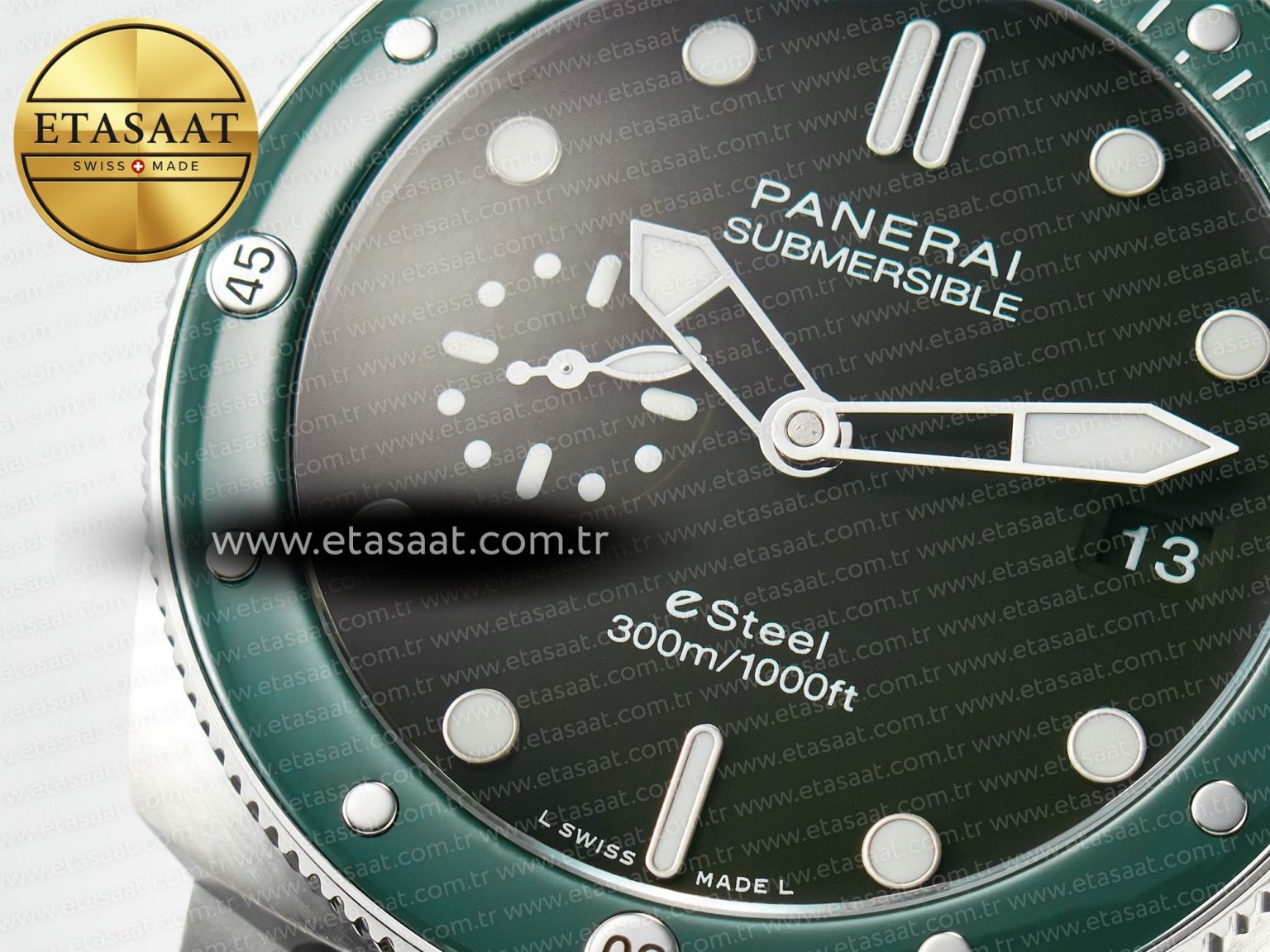 PAM1287 V TTF 1:1 Best Edition Green Dial on Green Nylon Strap P900 - Görsel 11