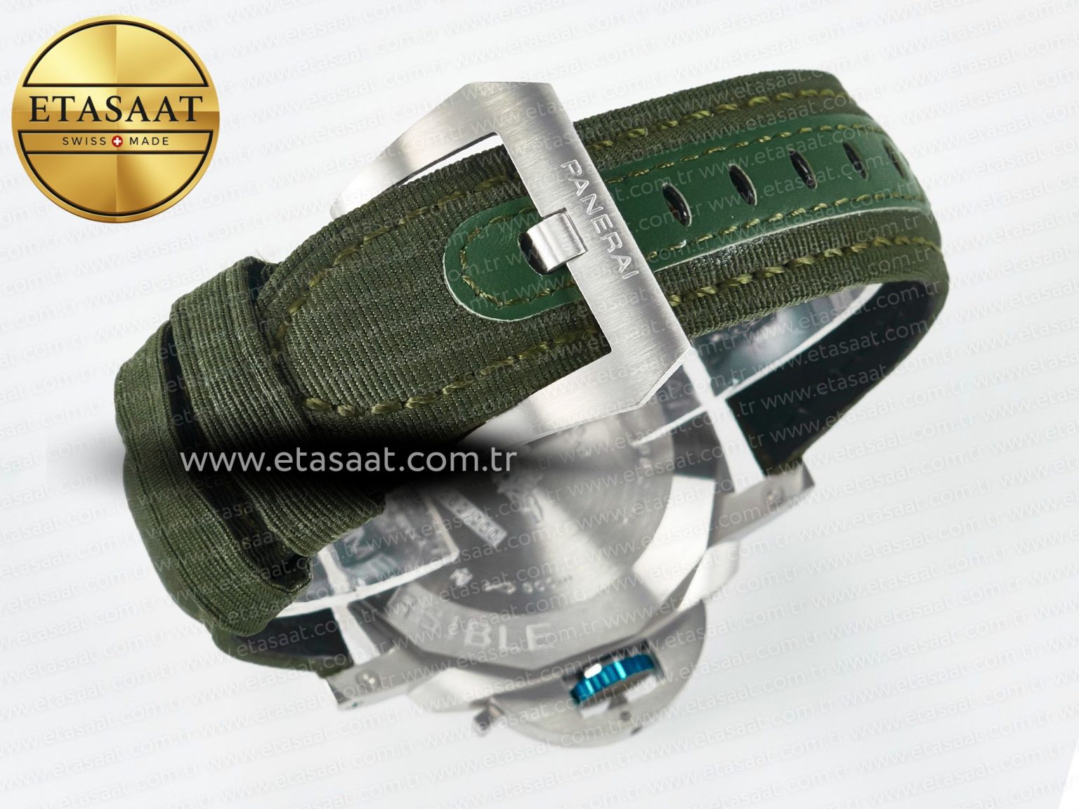 PAM1287 V TTF 1:1 Best Edition Green Dial on Green Nylon Strap P900 - Görsel 17