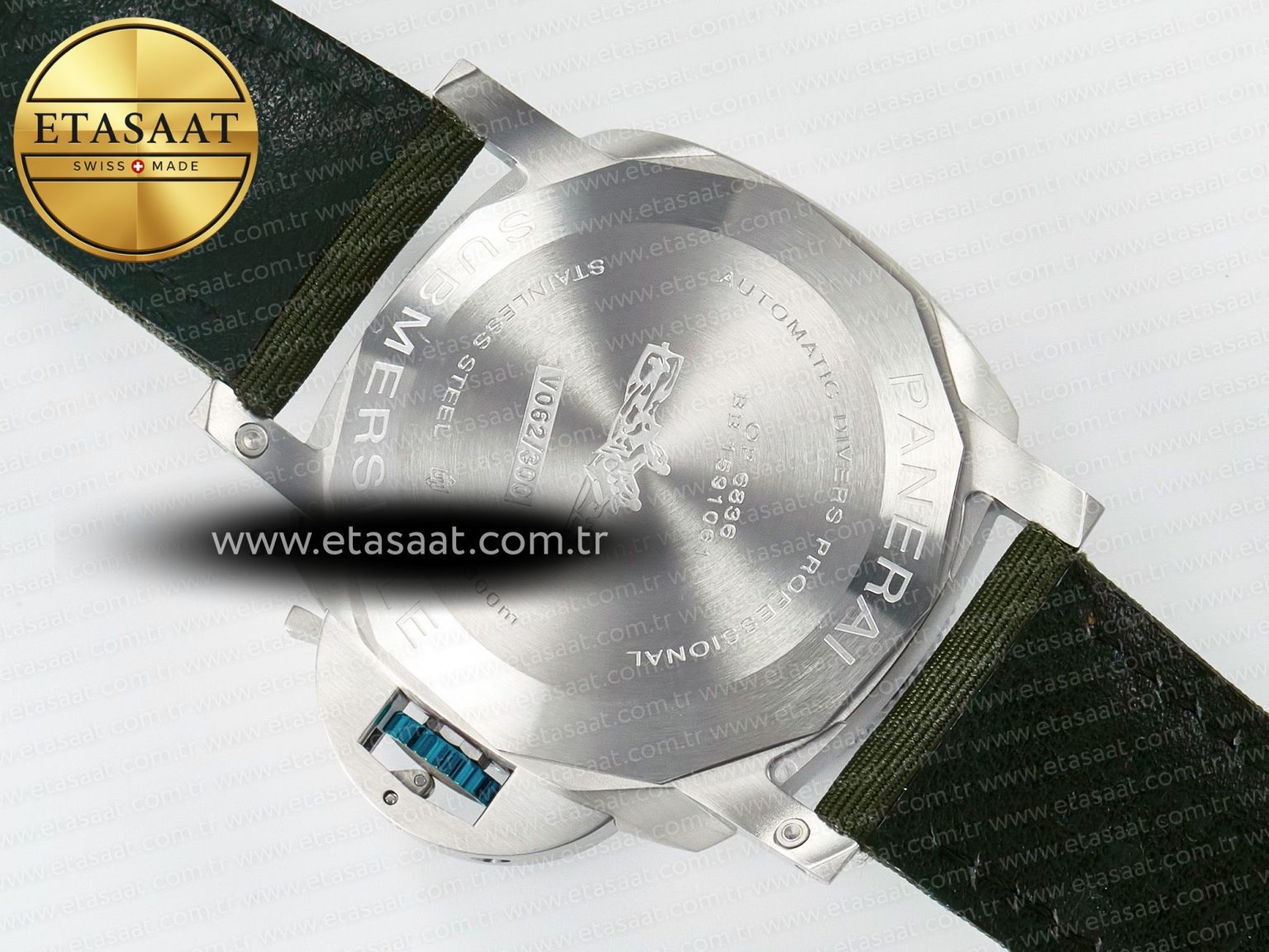 PAM1287 V TTF 1:1 Best Edition Green Dial on Green Nylon Strap P900 - Görsel 19