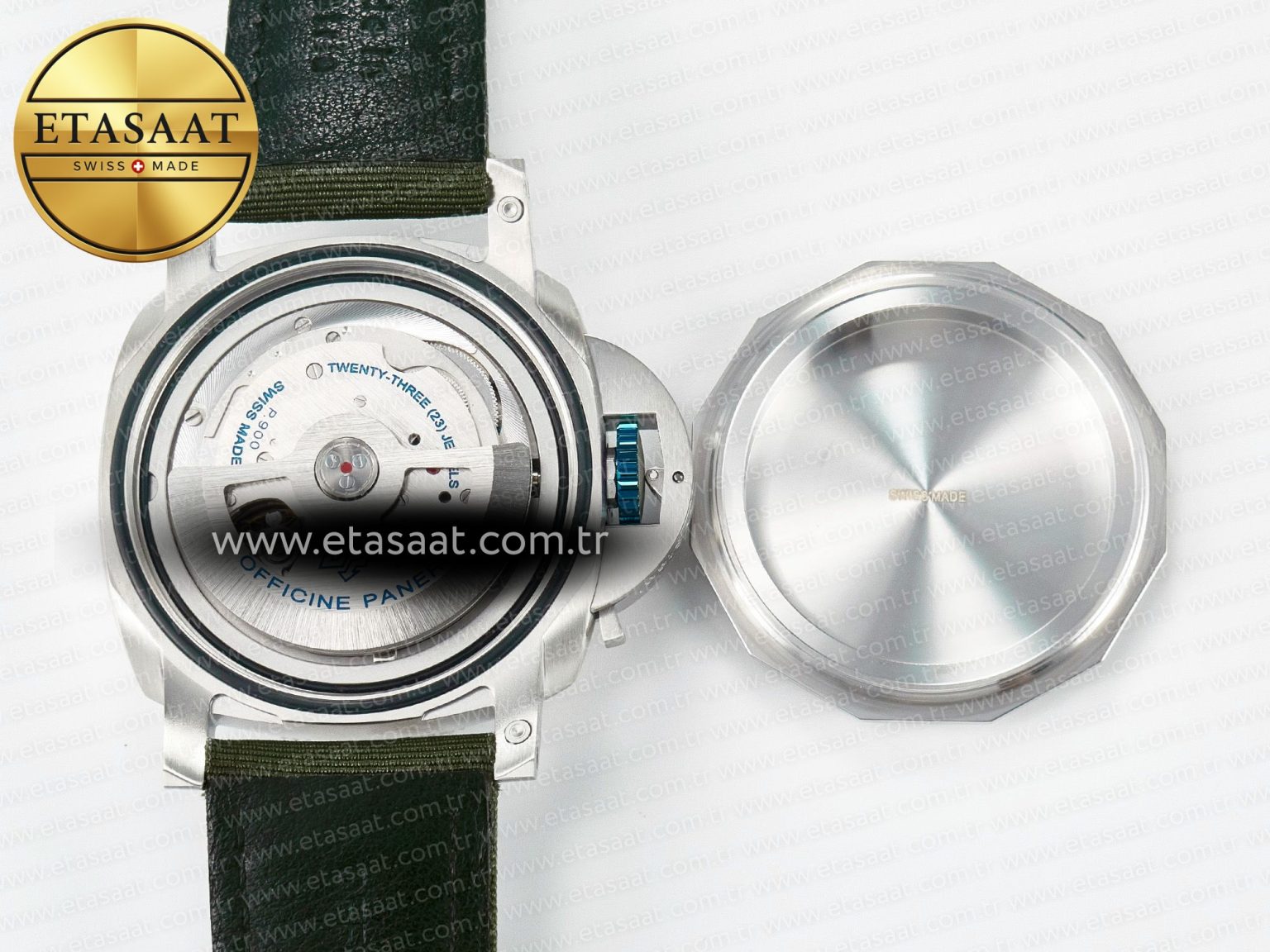 PAM1287 V TTF 1:1 Best Edition Green Dial on Green Nylon Strap P900 - Görsel 20