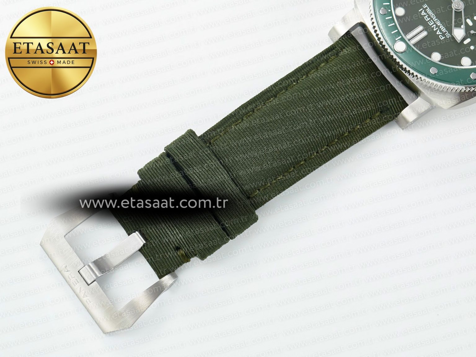 PAM1287 V TTF 1:1 Best Edition Green Dial on Green Nylon Strap P900 - Görsel 28