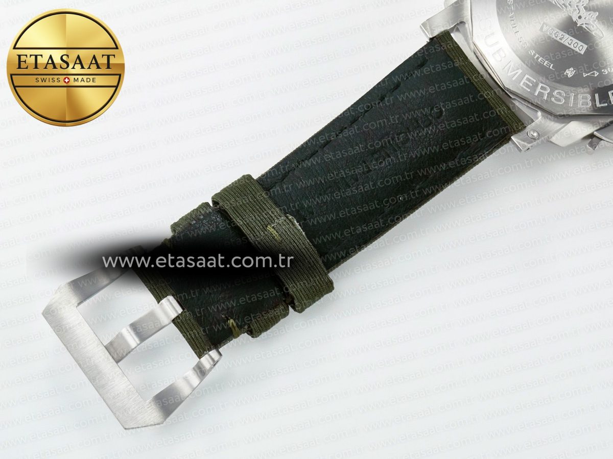 PAM1287 V TTF 1:1 Best Edition Green Dial on Green Nylon Strap P900 - Görsel 30
