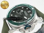 PAM1287 V TTF 1:1 Best Edition Green Dial on Green Nylon Strap P900 - Görsel 6