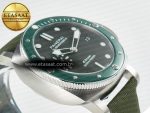 PAM1287 V TTF 1:1 Best Edition Green Dial on Green Nylon Strap P900 - Görsel 7