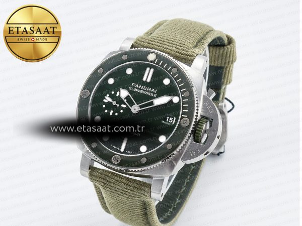 PAM1287 Y VSF 1:1 Best Edition Green Dial on Green Nylon Strap P900