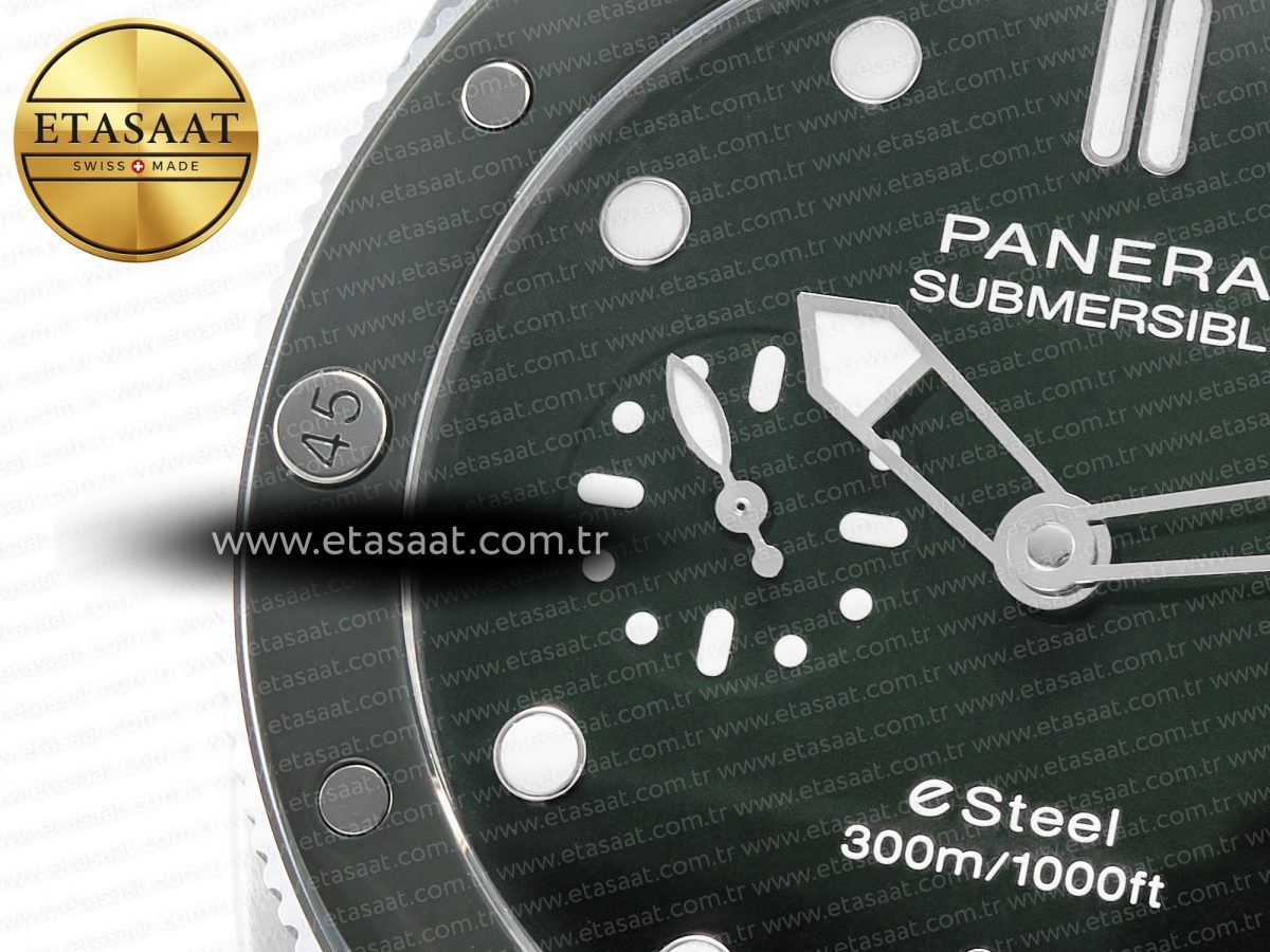 PAM1287 Y VSF 1:1 Best Edition Green Dial on Green Nylon Strap P900 - Görsel 10