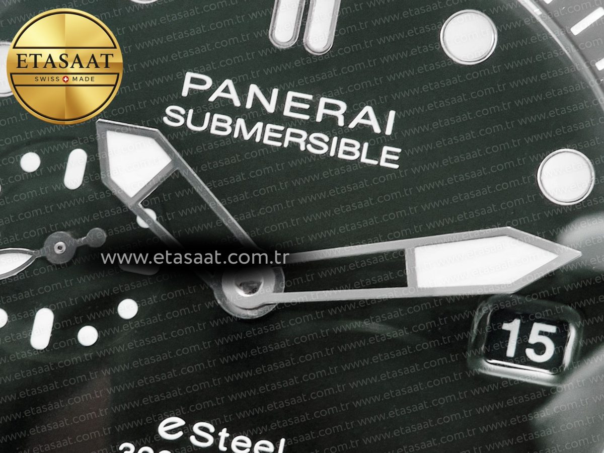 PAM1287 Y VSF 1:1 Best Edition Green Dial on Green Nylon Strap P900 - Görsel 11