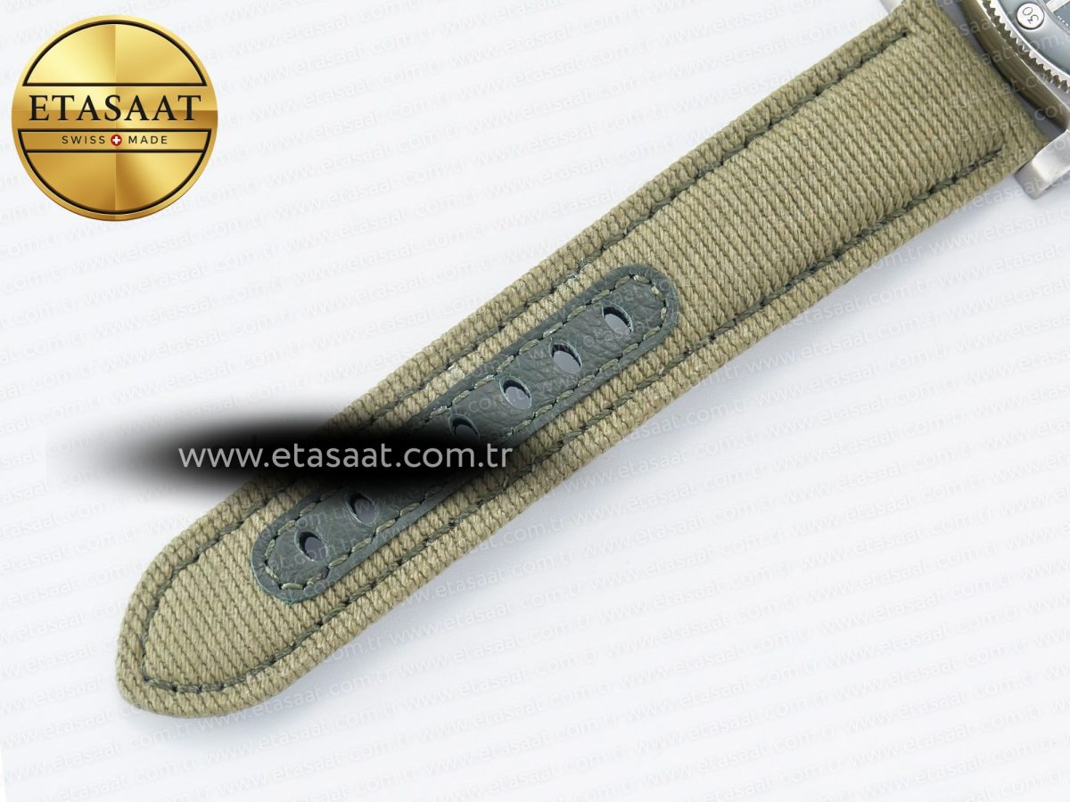 PAM1287 Y VSF 1:1 Best Edition Green Dial on Green Nylon Strap P900 - Görsel 27