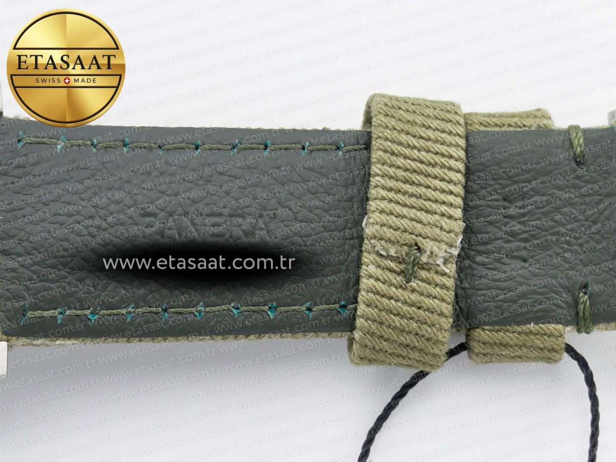 PAM1287 Y VSF 1:1 Best Edition Green Dial on Green Nylon Strap P900 - Görsel 31