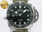 PAM1287 Y VSF 1:1 Best Edition Green Dial on Green Nylon Strap P900 - Görsel 4