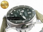 PAM1287 Y VSF 1:1 Best Edition Green Dial on Green Nylon Strap P900 - Görsel 6