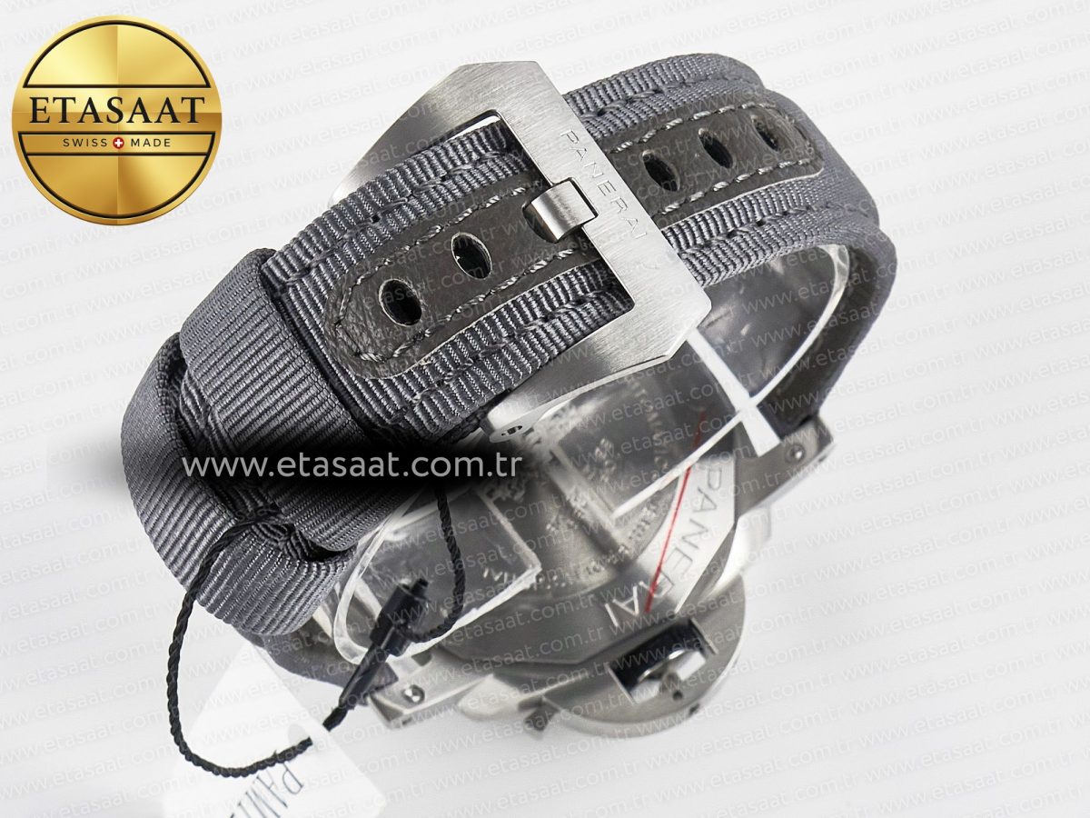 PAM1288 Y VSF 1:1 Best Edition Gray Dial on Gray Nylon Strap P900 - Görsel 17