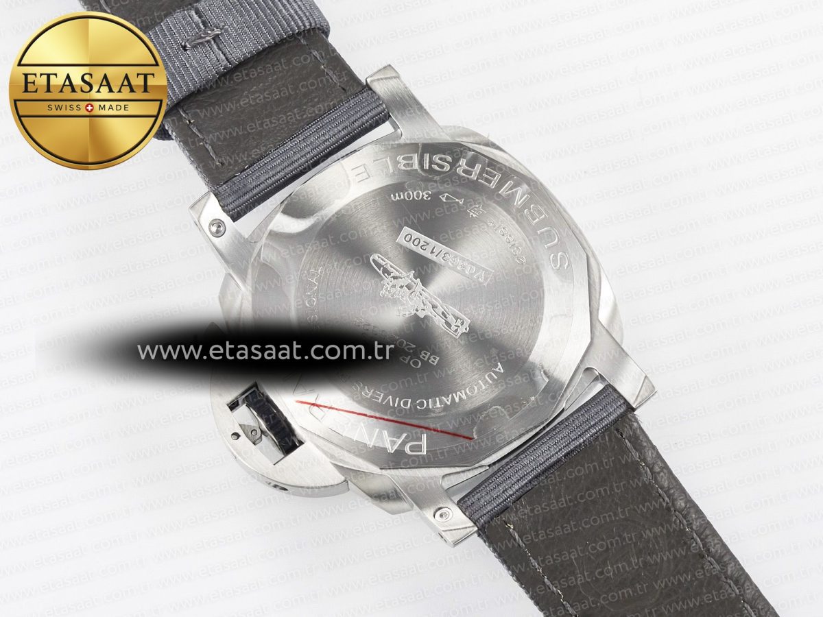 PAM1288 Y VSF 1:1 Best Edition Gray Dial on Gray Nylon Strap P900 - Görsel 20