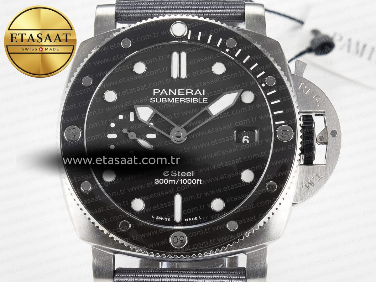 PAM1288 Y VSF 1:1 Best Edition Gray Dial on Gray Nylon Strap P900 - Görsel 4