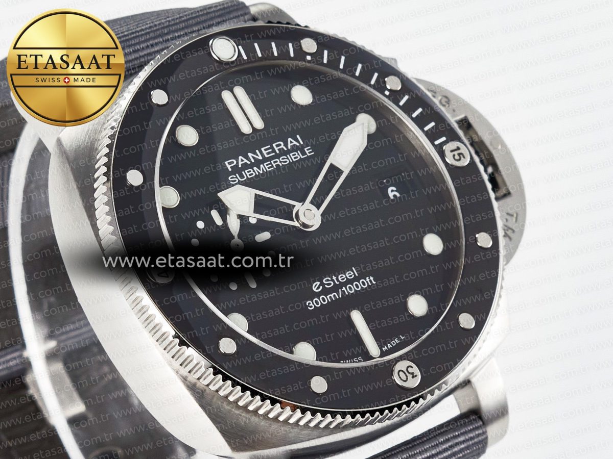 PAM1288 Y VSF 1:1 Best Edition Gray Dial on Gray Nylon Strap P900 - Görsel 5