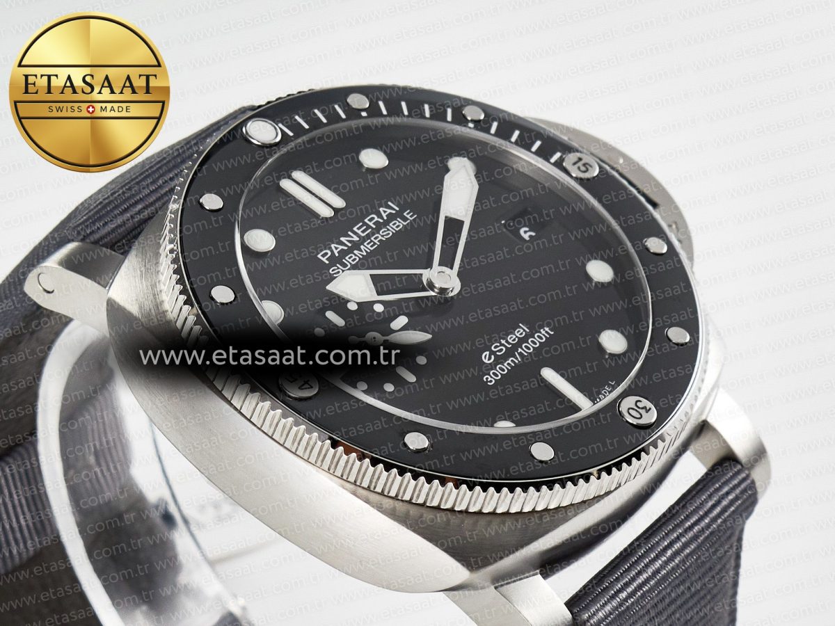PAM1288 Y VSF 1:1 Best Edition Gray Dial on Gray Nylon Strap P900 - Görsel 7