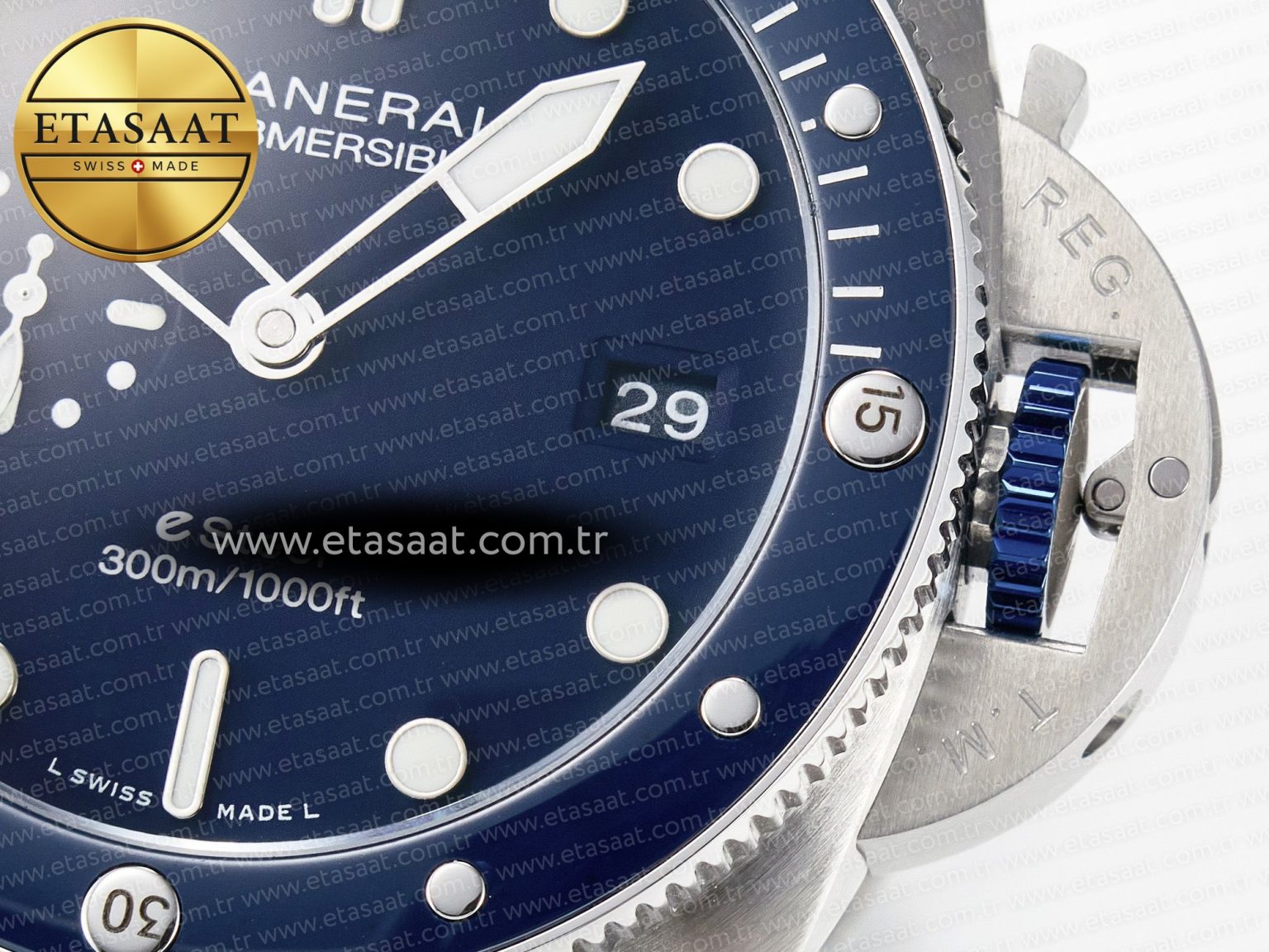 PAM1289 V TTF 1:1 Best Edition Blue Dial on Blue Nylon Strap P900 - Görsel 13