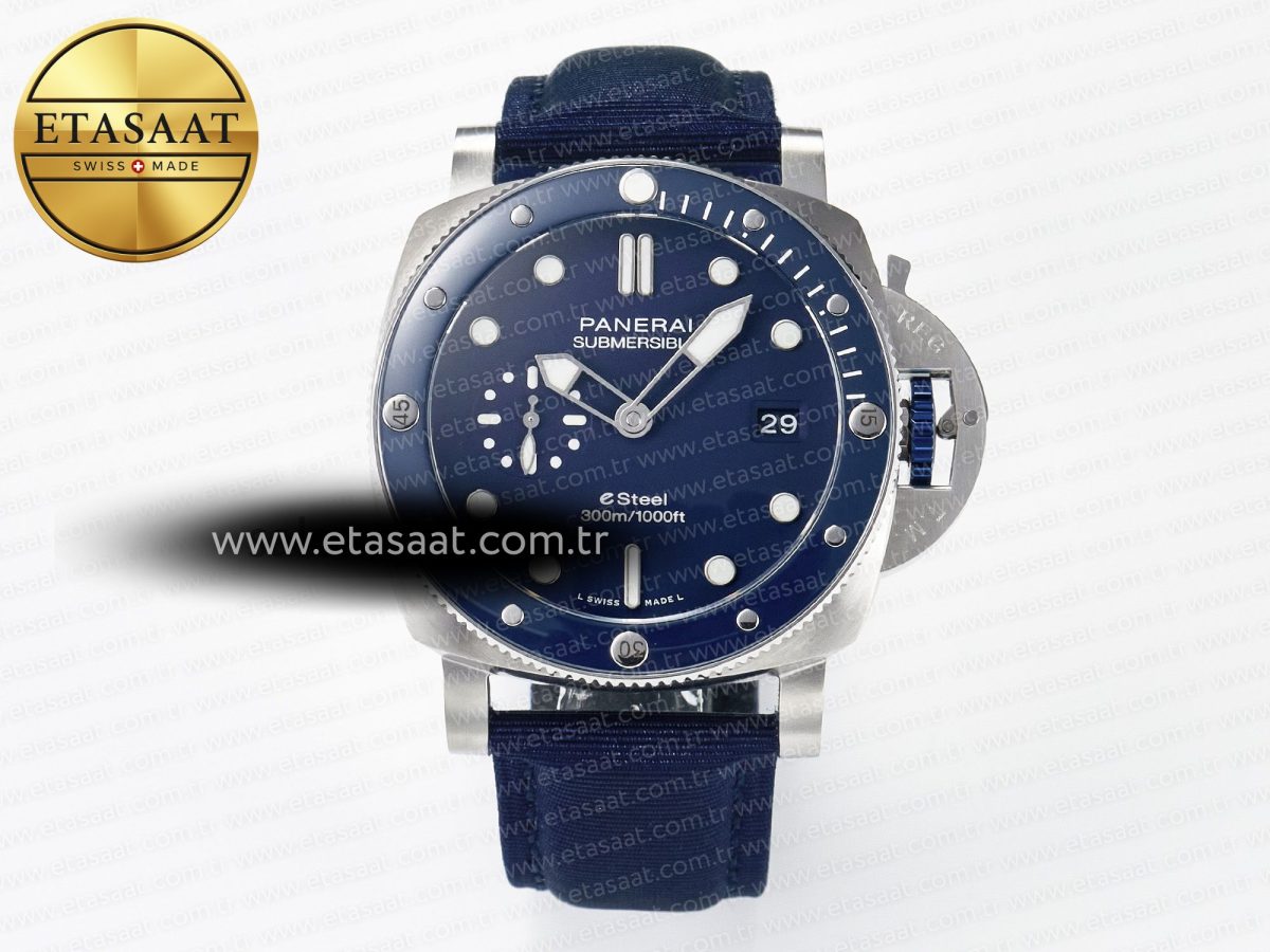 PAM1289 V TTF 1:1 Best Edition Blue Dial on Blue Nylon Strap P900 - Görsel 3