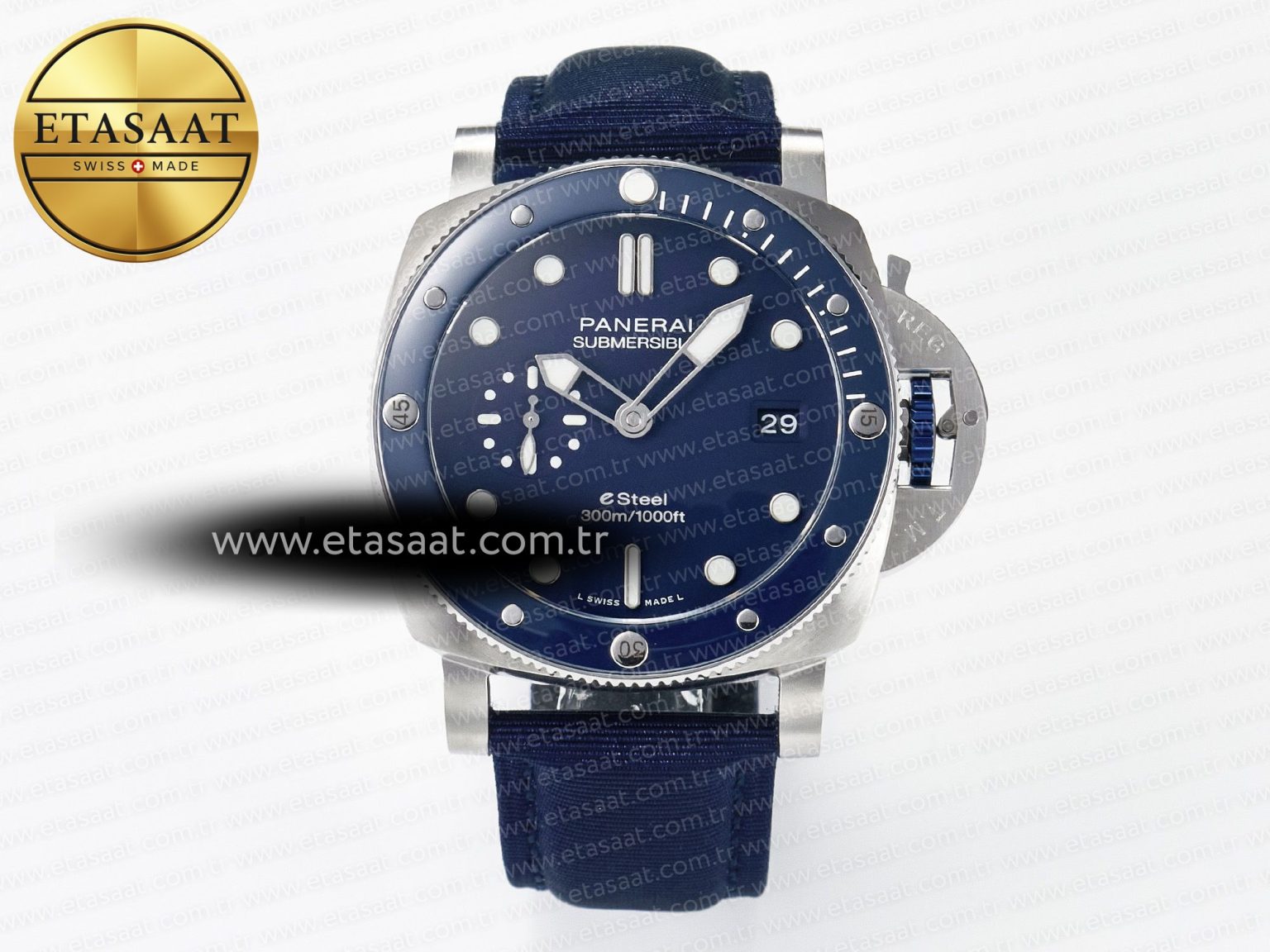 PAM1289 V TTF 1:1 Best Edition Blue Dial on Blue Nylon Strap P900 - Görsel 3
