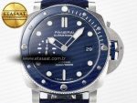 PAM1289 V TTF 1:1 Best Edition Blue Dial on Blue Nylon Strap P900 - Görsel 4