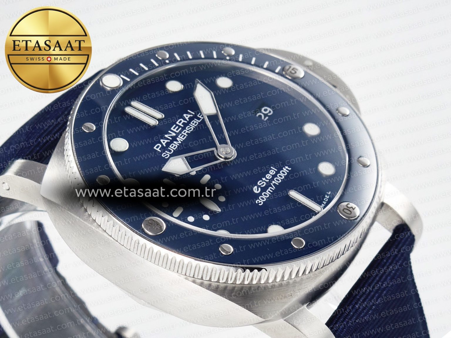 PAM1289 V TTF 1:1 Best Edition Blue Dial on Blue Nylon Strap P900 - Görsel 7