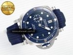 PAM1289 V TTF 1:1 Best Edition Blue Dial on Blue Nylon Strap P900 - Görsel 8