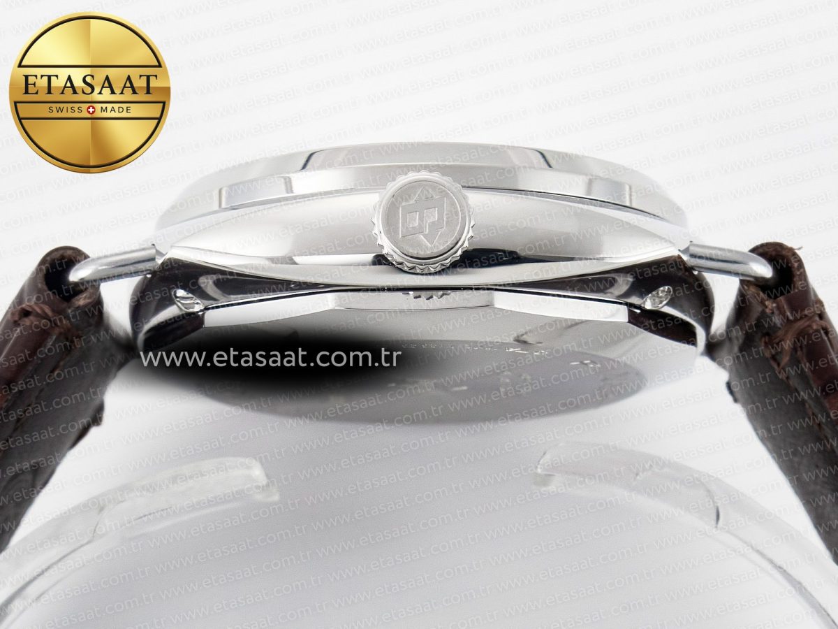 PAM1292 Radiomir 40mm TTF 1:1 Best Edition White Dial on Brown Leather Strap P900 - Görsel 15