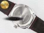 PAM1292 Radiomir 40mm TTF 1:1 Best Edition White Dial on Brown Leather Strap P900 - Görsel 17